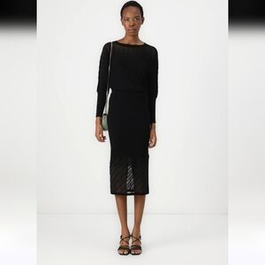 DKNY ✨️ Black Pencil Midi Women's Skirt Size L